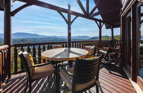 Sevierville Cabin | Top of Beautiful Legacy Mountain Resort, Amazing Views, Game Room 2 king suites