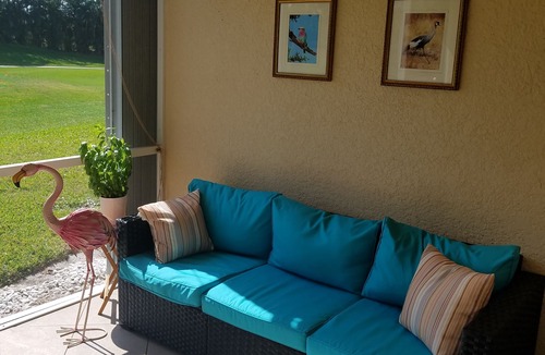 Bonita Springs Condo | Tranquil Oasis at Bonita Fairways on the 17th Hole Awaits You