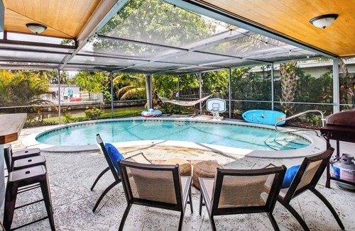 Fort Lauderdale House | Tranquil Waterfront Enclosed pool Kayaks