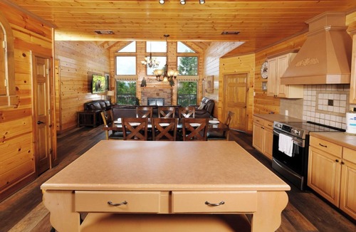 Smoky Mountains Cabin | Treetop Tranquility | Fido Friendly, Game Room, Hot Tub, & Fireplace