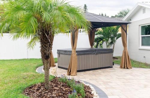 Crystal Lake House | Tropical Backyard Paradise, Hot Tub, Fenced yard