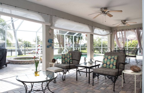 Punta Gorda House | Tropical island style pool home
