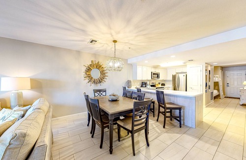 Miramar Beach Condo | Updated 1st-floor condo with large private balcony, pool, grills, firepit, & gym