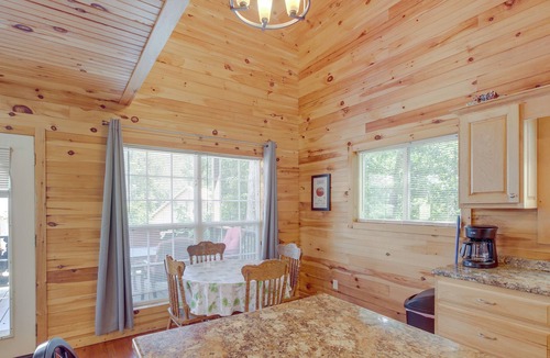 Bryant Apartment | Updated Bryant Cabin w/ Hot Tub & Lake Views!
