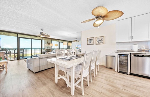 New Smyrna Beach Condo | Updated direct oceanfront condo with large private balcony and a beachfront pool