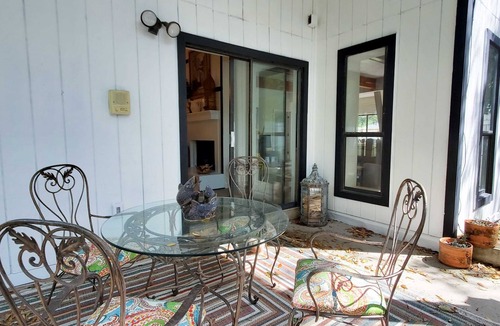 Navarre House | Updated dog-friendly home with private outdoor pool, patio, fireplace, W/D, AC