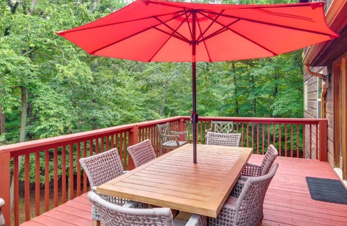Ellijay House | Upscale Coosawattee Cabin w/Hot Tub & Fire Pit!