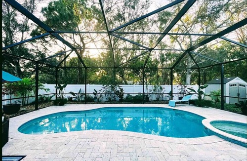 Trailer Estates House | Upscale Heated Pool & Spa Home - Best Beaches