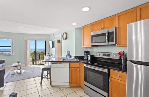 Belle Vista Condo | 🌅 Vista's on the Gulf #202 — Gulf Front Luxury with Balcony Views & Resort Amenities