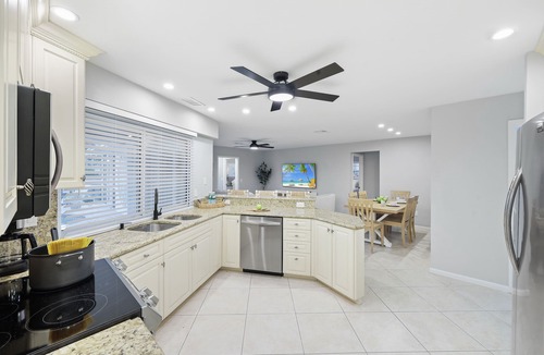 Marco Island House | W Exposure Waterfront Home | Pool/Kayaks w/Lift