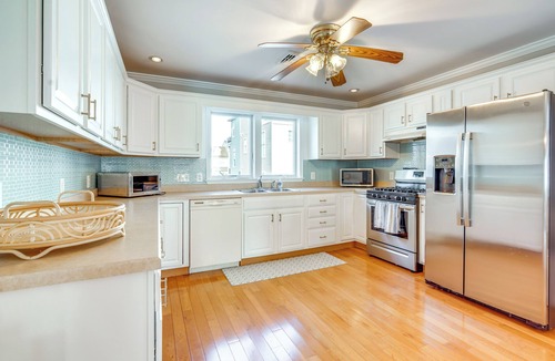 Brigantine House | Walk to Brigantine Beach: Home w/BBQ & Yard