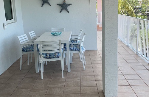 Long Key House | Water front property with bar, tennis, market place, and restaurants close by.