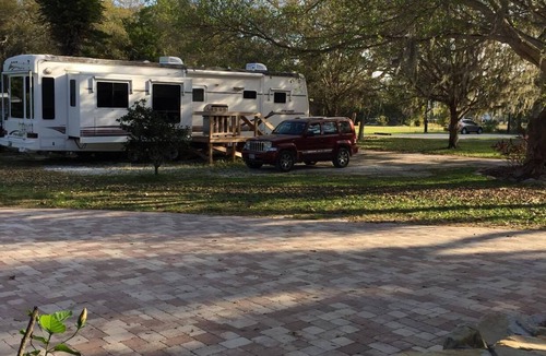 Palmetto House | Water View, 100 Fishing Dock! Teton 40 Ft. Trailer W/3 Slide Outs.