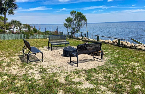 Freeport House | Waterfront, dog-friendly home with dock, 4 kayaks, firepit & great bay views