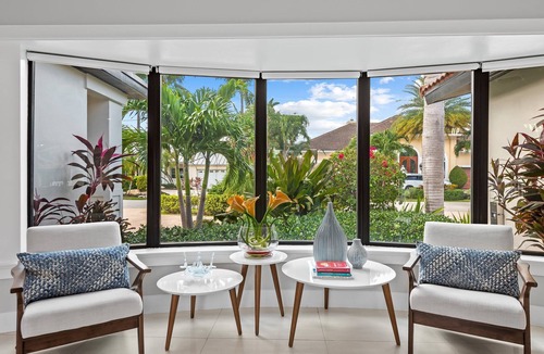Lighthouse Point House | Waterfront~HUGE Heated Pool~Open Floor Plan~BIG Patio with Lots of Seating + Dock~Near Beaches