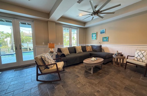 Bonita Springs House | Waterfront Pet Friendly Guest Suite with Pool, Mini Beach
