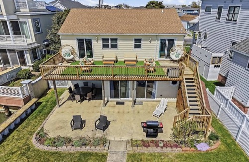 Brigantine House | Waterfront Views & Boat Dock, Spacious Home on Bay