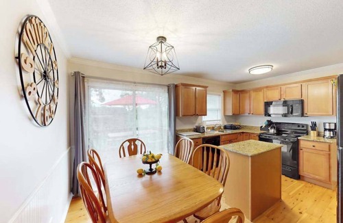Mills River House | Well-located home in town with sunrise views, deck & great backyard