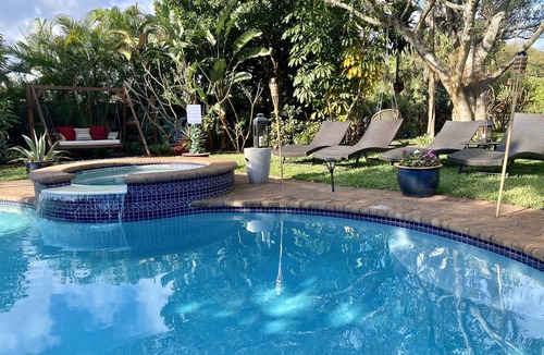 South Palm Park Neighborhood Association House | Whole Complex Close to the Ocean w/a Magical Garden Sanctuary & Salt Water Pool