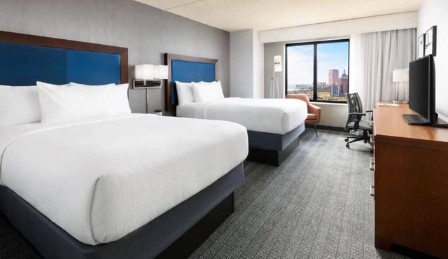 2 Family-Friendly Rooms, 2 Double Beds, Courtyard by Marriott, Near Boardwalk