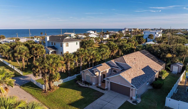 2 Homes 2 Pools Ocean Views Across from Vilano Beach Sleeps 21