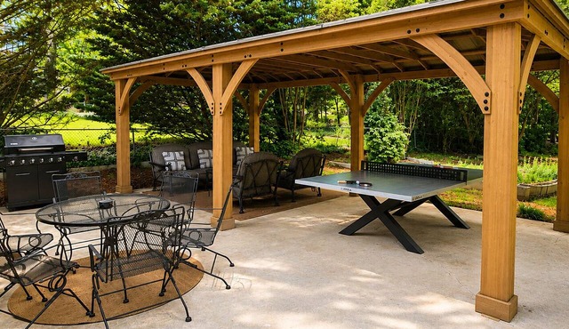 4 King Beds | Buckhead Oasis with Gazebo, Ping Pong, Cornhole, & Huge Yard