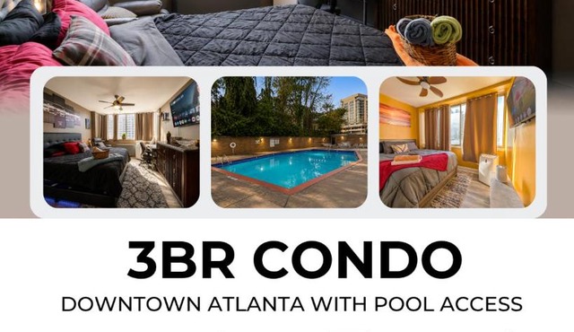Beautiful 3BR Condo in DTWN Pool Access