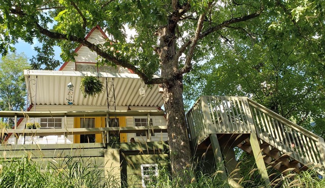 Chalet in the Sky - Lake front A-frame "tree house" surrounded by GSMNP