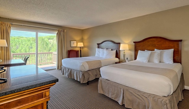 Comfortable Two Queen Room in Clayton, GA with Mountain Views