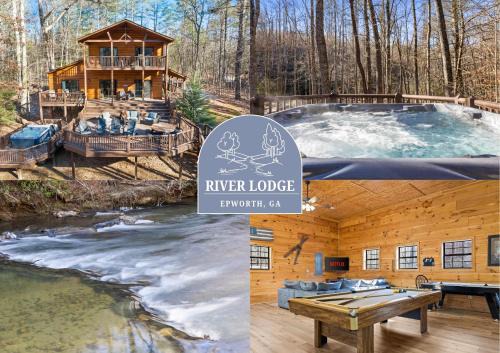 Cozy Cabin Game Room Fire Pit Grill Spa