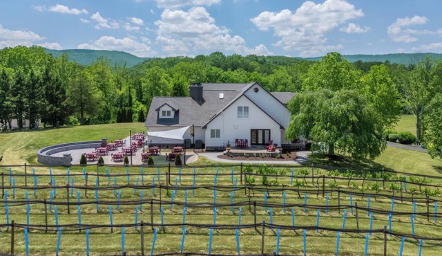Cozy private suite with mountain views, king bed, kitchenette, and peaceful outdoor spaces.