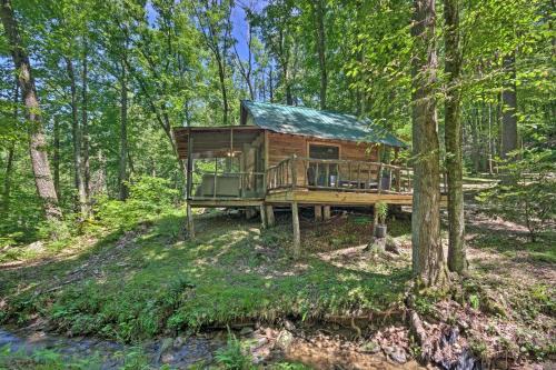 Creekside' Cabin w/Deck in Pisgah Forest!