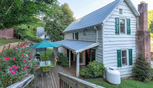 Downtown, dog-friendly, Dillsboro home w/fireplace - front porch & back deck