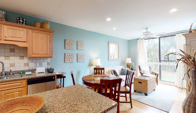 First floor ocean area villa w/dune & wooded views - just steps from the beach