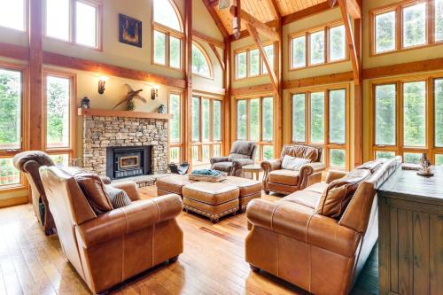 Game Room & Fireplaces: Group Dahlonega Getaway