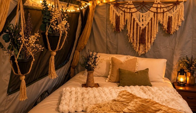 Glamping Yurt at Greeter Falls Campground