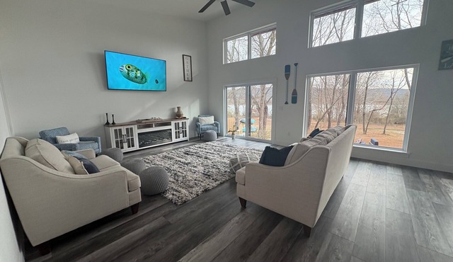 Greers Ferry Waterfront new construction home minutes from Furgersons Marina.