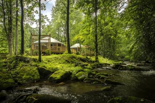 Heavenly Yurt with Modern Interior in Topton, North Carolina