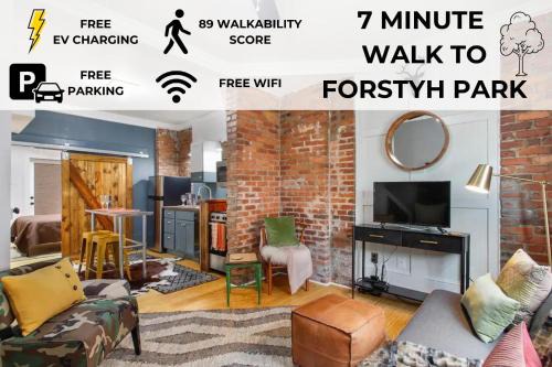 Historic Artsy Condo - 7min Walk to Forsyth Park