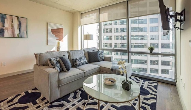 Home is in a two year old building with great amenities