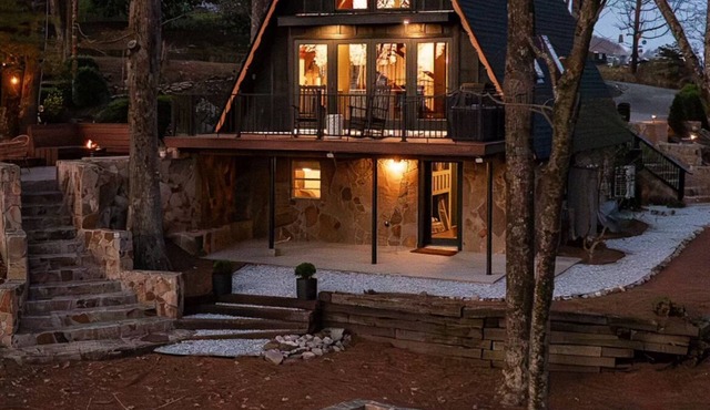 Iconic A-Frame Haven Sleeps 8 Fire Pits