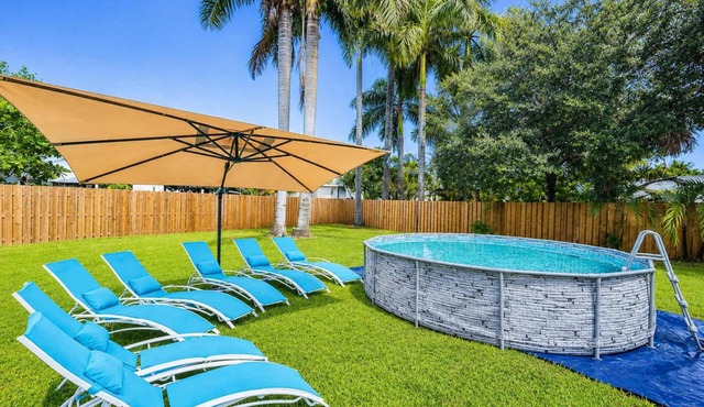 Large Home with Pool | 5 Mins to Ft Lauderdale Port & Beach