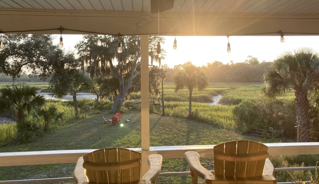 Marsh Front and Tidal Creek Home in Townsend