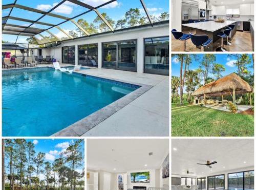 Naples Oasis Heated Pool Gazebo Grill Retreat