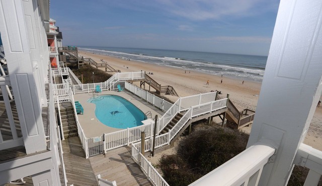 Oceanfront, Elevator, Early Check-In, Heated Pool, Step onto the Sand in Surf City