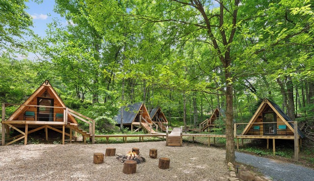 Off-Grid Mini A-Frame in Hartford, TN- Cabin Q