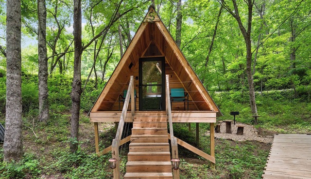 Off-Grid Mini A-Frame in Hartford, TN- Cabin S