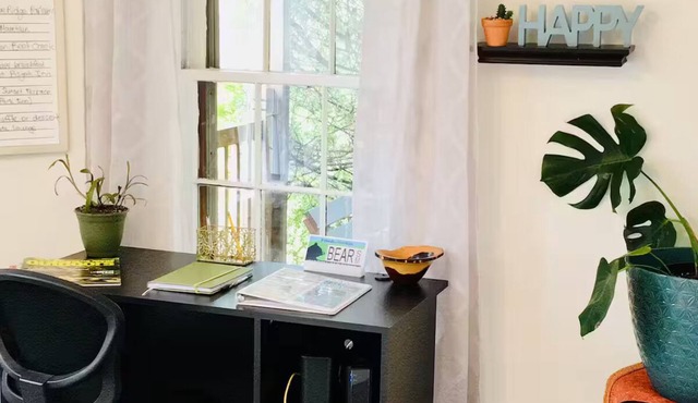 Peaceful mountain 2-bedroom cabin with AC in lovely Asheville