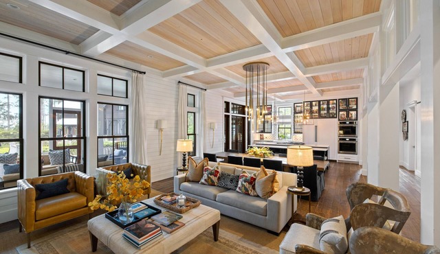 Pool and expansive porch for Outdoor Living, perfect for groups