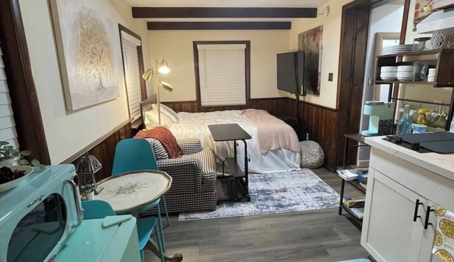 Private studio apartment with kitchen+laundry+fenced yard in Arlington
